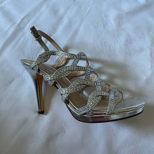Silver Sparkly Heels